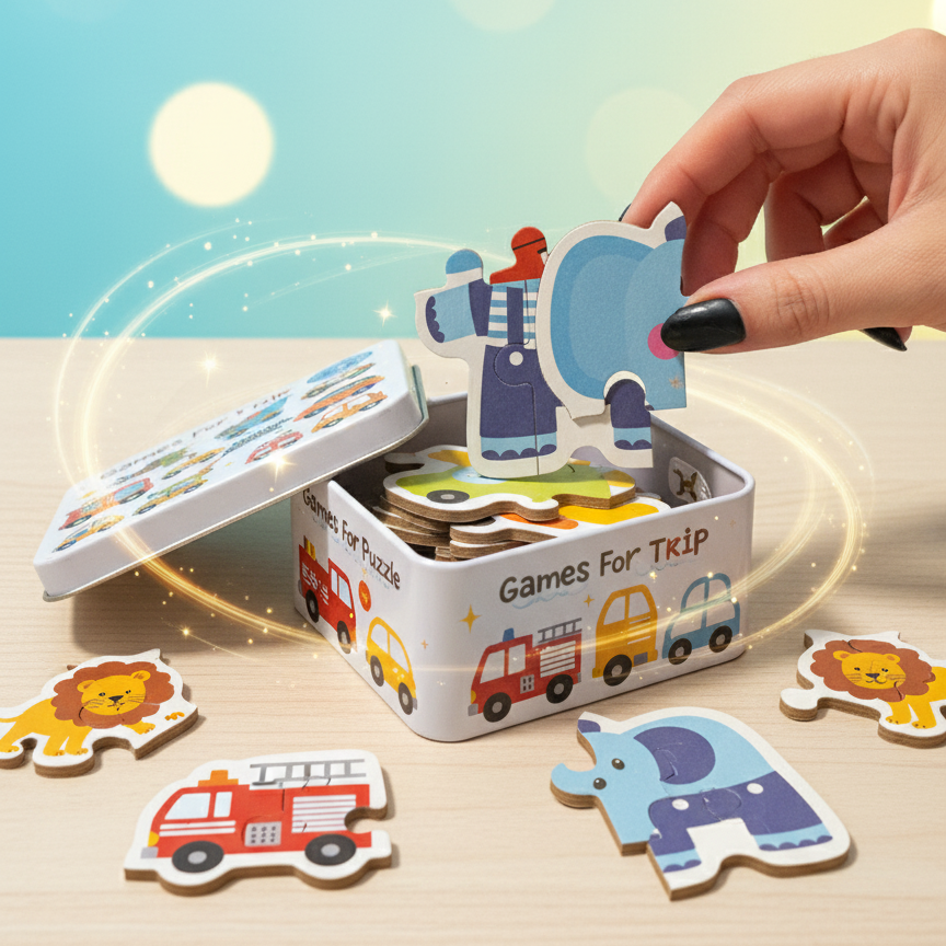 Montessori Wooden Educational Toy Set – Multiple Learning Activities