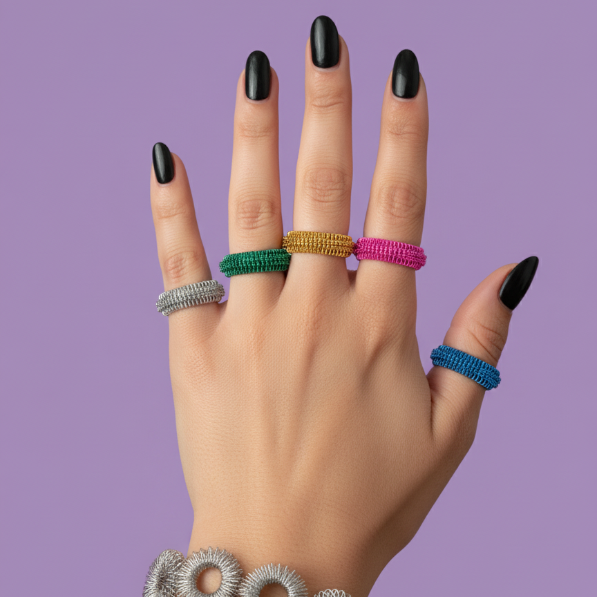 Sensory Acupressure Rings (3 Pieces Per Pack)