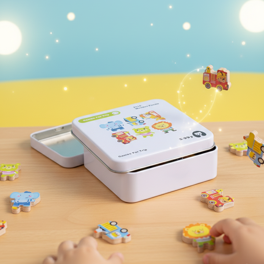 Montessori Wooden Educational Toy Set – Multiple Learning Activities